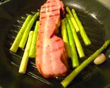 厚切りベーコンとアスパラのジューシー焼き作り方3写真