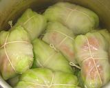 砂肝とチーズ入りのロールキャベツ作り方11写真