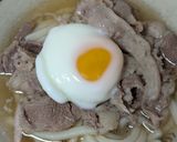 簡単★昼食！牛肉うどん温玉乗せ作り方5写真