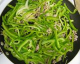 簡単たけのこ青椒肉絲(チンジャオロース)作り方4写真