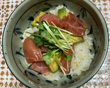 まぐろとアボカドの漬け丼作り方3写真