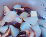 ＊椎茸とお刺身蒟蒻のマヨバター醤油炒め＊作り方4写真