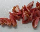 トマトとキュウリのサラダヨーグルトソース作り方1写真