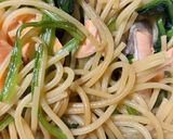 簡単 しゃけほうれん草パスタ作り方15写真