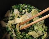 超時短★白菜とダイコンの葉の炒め物作り方3写真