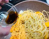 いしり醤油&柿と生ハムチーズバターパスタ作り方8写真
