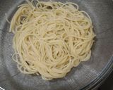 梅納豆カルボナーラ風パスタ　超簡単作り方4写真