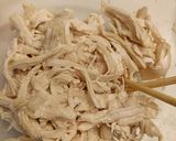 鶏胸肉のやわらかレンジ蒸し鶏とズッキーニのサラダ作り方5写真