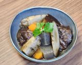 こんにゃくと根菜の煮物作り方4写真
