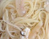 塩昆布と玉ねぎとクリームチーズのパスタ作り方3写真