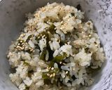 出汁で炊くワカメご飯作り方4写真