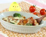 たんぱく質も◎！トマトソースパングラタン作り方5写真