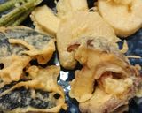 ミコばあばの米粉の空豆と玉葱のかき揚げ作り方4写真