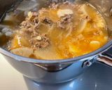 祖母の味。牛肉の醤油ベースな汁もの作り方7写真