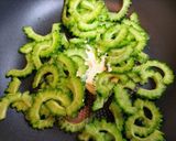 夏バテ！簡単夏の夕飯ゴーヤ豚こま生姜焼き弁当主菜作り方5写真