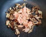 簡単昼食・夕飯!小松菜舞茸ツナ和風パスタ作り方5写真