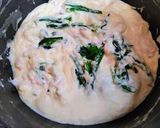簡単今日の夕飯！カニカマ法蓮草グラタン作り方7写真