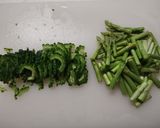 鶏むね肉と季節の野菜（ ゴーヤアスパラシシトウ）作り方6写真