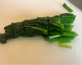 ほうれん草、蒟蒻、油揚げの煮物作り方1写真