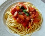 カットトマトでパスタソース(お弁当にも)作り方5写真