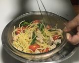 キハダマグロとセロリのタルタル冷製パスタ作り方17写真