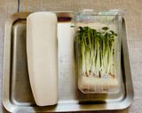 貝割れ大根のおろし和え作り方1写真