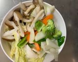 お一人様さっぱりオイ梅マヨ味豆腐野菜炒め作り方12写真