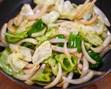 鶏と夏野菜の濃厚味噌しょうが焼き定食🍚作り方5写真