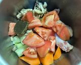 【トマトの和風チキンカレー】ホットクック調理作り方1写真