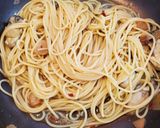 牡蠣と三つ葉の和風鬼旨ペペロンチーノ作り方7写真