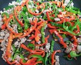 今夜の夕飯ピーマンもやし挽肉野菜炒め主菜作り方4写真