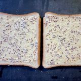 甘い厚焼き玉子サンド作り方1写真