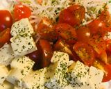 プチトマトとミニ豆腐の紅白サラダ作り方1写真