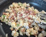 ミョウガの納豆チャーハン作り方4写真