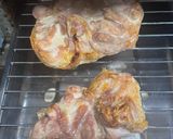 ダイエット♡鶏もも肉の塩焼きと小松菜添え作り方2写真