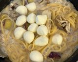舞茸と焼き芋⭐︎豆乳クリーム⭐︎ワンパンパスタ作り方6写真
