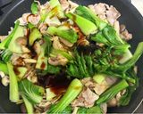 豚バラ肉とチンゲン菜のオイスター炒め作り方6写真