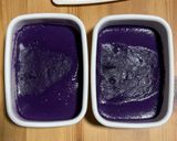 レンジで簡単⭐︎2層のウべチーズケーキ作り方3写真