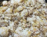 味噌醤油の肉混ぜごはん作り方5写真