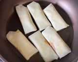 簡単！ミートチーズ春巻き作り方7写真