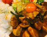レトルト●鶏肉＆長ネギの玉子出汁カレー作り方4写真