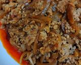 お弁当にも！味付き旨辛ひき肉オムレツ!!作り方4写真