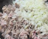 味噌醤油の肉混ぜごはん作り方4写真