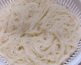 肉ラーメン風♪牛ひき肉たっぷりそうめん♪作り方1写真