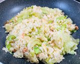 レタスと焼鮭の炒飯作り方6写真