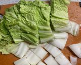 白菜のベーコン煮作り方1写真