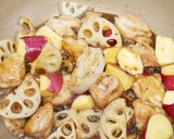鶏と根菜の甘酢炒め【秋レシピ】作り方6写真