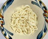 即席の卵スープと挽き割り納豆うどん作り方3写真