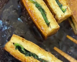 簡単！甘ダレ"厚揚げの大葉チーズ焼き"作り方5写真
