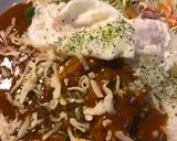 レトルト活用●ポーチドエッグチーズカレー作り方1写真